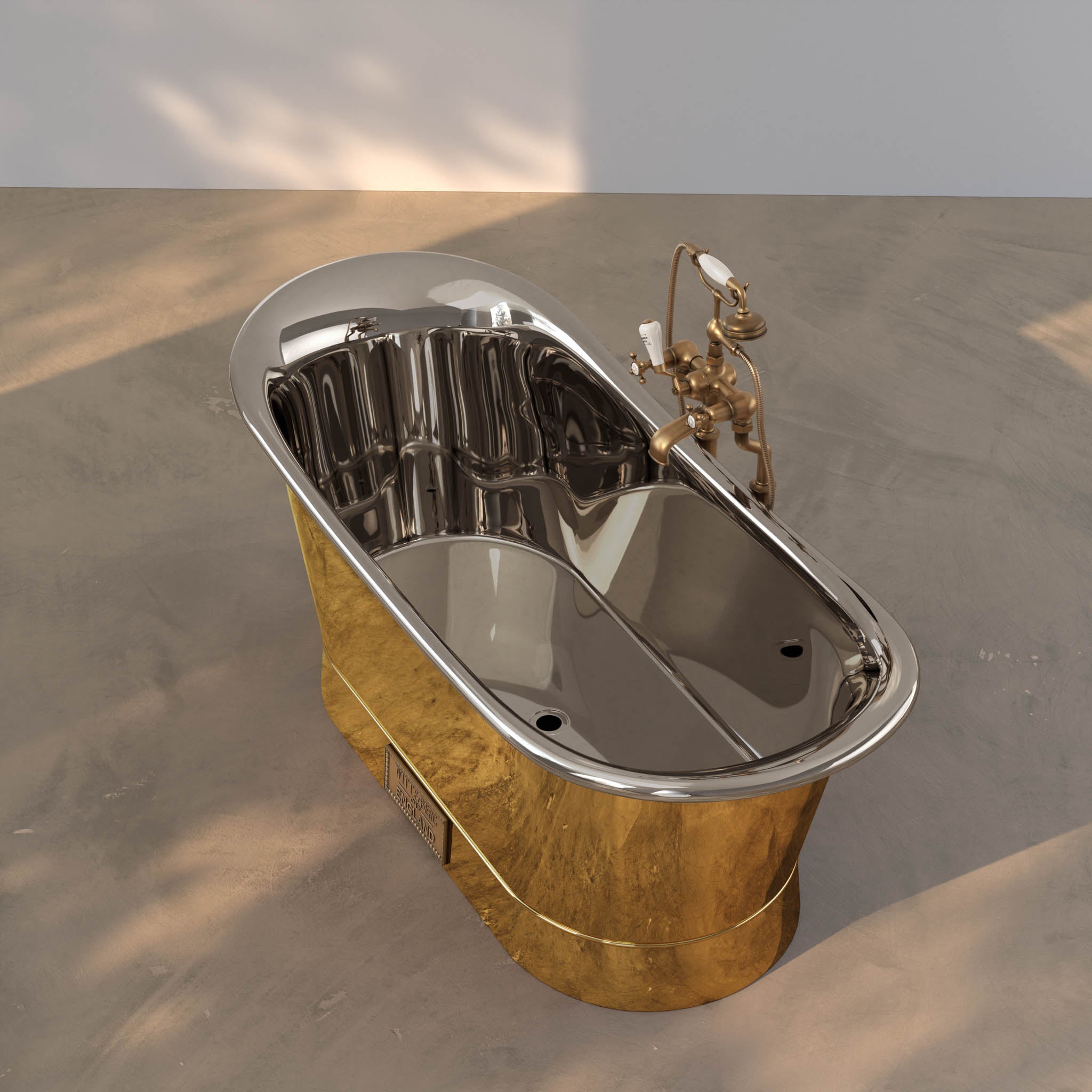 Babington Polished Brass & Polished Nickel Freestanding Bath